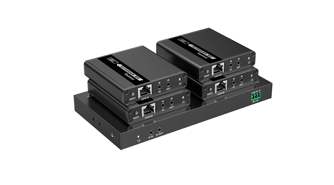 1x4 HDMI-zu-LAN-Splitter 4K@30Hz Spacetronik SPH-RL22
