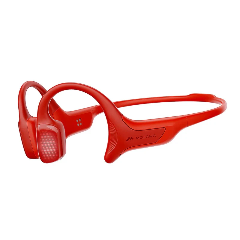Mojawa HaptiFit Terra Smart Sports Wasserdichte Knochenkopfhörer Rot mit Aktivitätsüberwachung