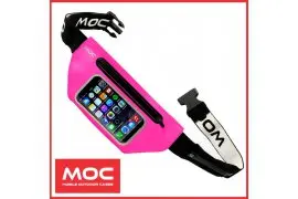 Sportowa saszetka nerka na telefon MOC Waist Bag pink