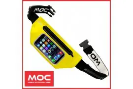 Sportowa saszetka nerka na telefon MOC Waist Bag yellow