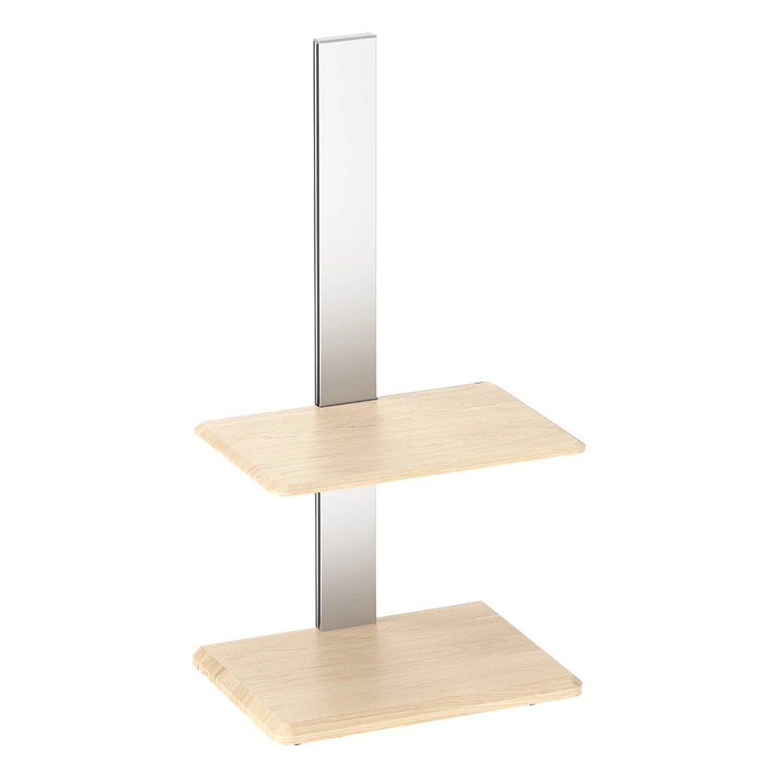 Silber - Blumenständer aus Holz (Birke) - mobiler Blumenständer, stehend, für Pflanzen im Topf Spacetronik SPGC22