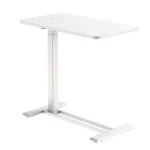 Bett-Tisch mit höhenverstellbarer Funktion Spacetronik BUDDY 08, weiße Tischplatte und weißes Gestell