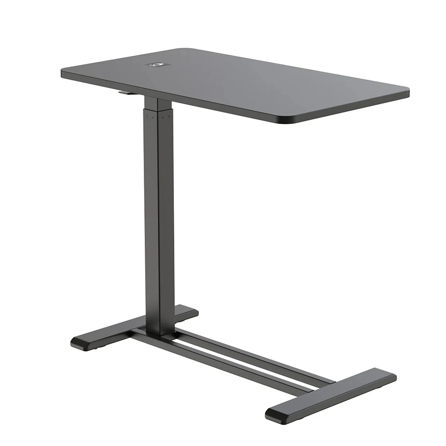 Bett-Tisch mit höhenverstellbarer Funktion Spacetronik BUDDY 07, schwarz Tischplatte und schwarz Gestell