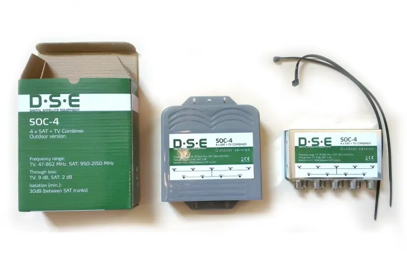 Sumator sygnału LNB Quad i DVBT SOC-4 