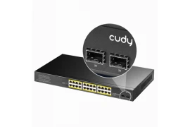 Switch LAN 24x 1Gbps 2x porty SFP POE+ 300W przełącznik LAN Cudy GS1028PS2