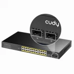 Switch LAN 24x 1Gbps 2x porty SFP POE+ 300W przełącznik LAN Cudy GS1028PS2