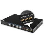 Switch LAN Gigabit zarządzalny L3 24x PoE 400W  10G 4x SFP   Cudy GS5024PS4-400W