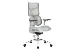 Grauer Bürostuhl für ein ergonomisches Büro – 4D-VERSTELLUNG – Spacetronik SPRINGLE 22