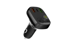 Schnellladegerät fürs Auto 36W FM Transmitter Bluetooth 5.0 LDNIO C704Q Schwarz