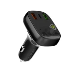 Schnellladegerät fürs Auto 36W FM Transmitter Bluetooth 5.0 LDNIO C704Q Schwarz