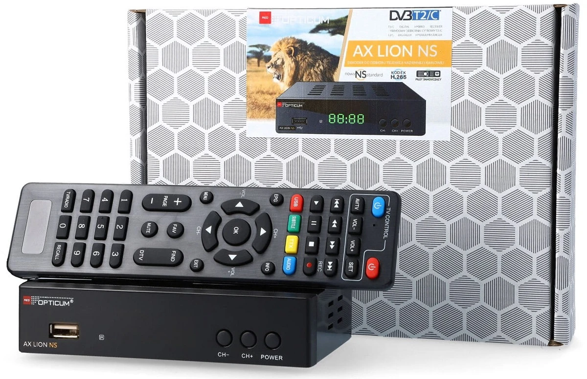 Tuner DVB-T2/C Decoder für terrestrischen TV-Empfang