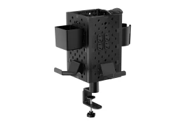 Perforierter Halter für Zubehör über dem Schreibtisch Spacetronik Ergoline Holdee SPB-154B, Schwarz