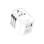Travel Converter Adapter 65W 2xPD + QC US UK UE LDNIO_Z6