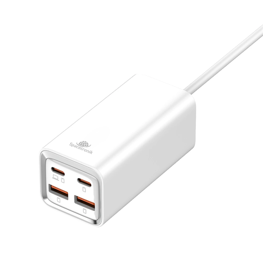 Multifunktionales Schnellladegerät 65 W Spacetronik SR102, 2x USB-C, 2x USB-A QC3.0