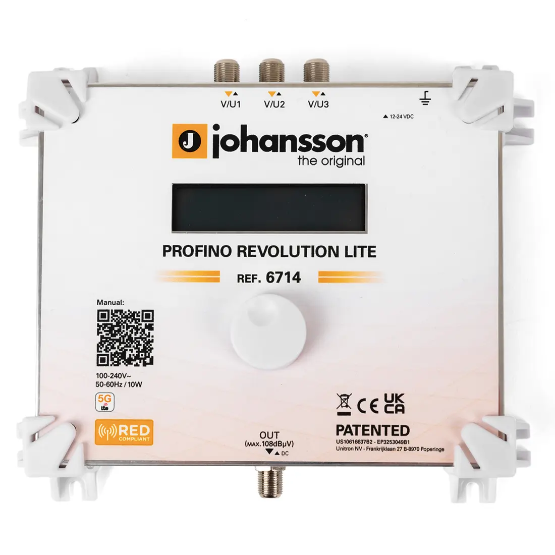 Automatyczny wzmacniacz TV 3x UHF/VHF 65dB smartAmp Johansson 6714 LITE