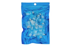 Spacetronik Durchgang RJ45 Stecker transparent CAT 6 UTP PT-RJ456UT-1_25 25 Stk.