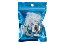 Netzwerkstecker RJ45 Pass Through transparent CAT 7 S/FTP PT-RJ457SFT-15 10 Stck