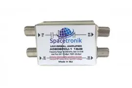 Wzmacniacz liniowy 2x SAT Spacetronik A0202PCU-1 15db