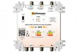 Wzmacniacz 2x SAT Wide Band + DVB-T/T2/C Johansson 9658 AGC ASC