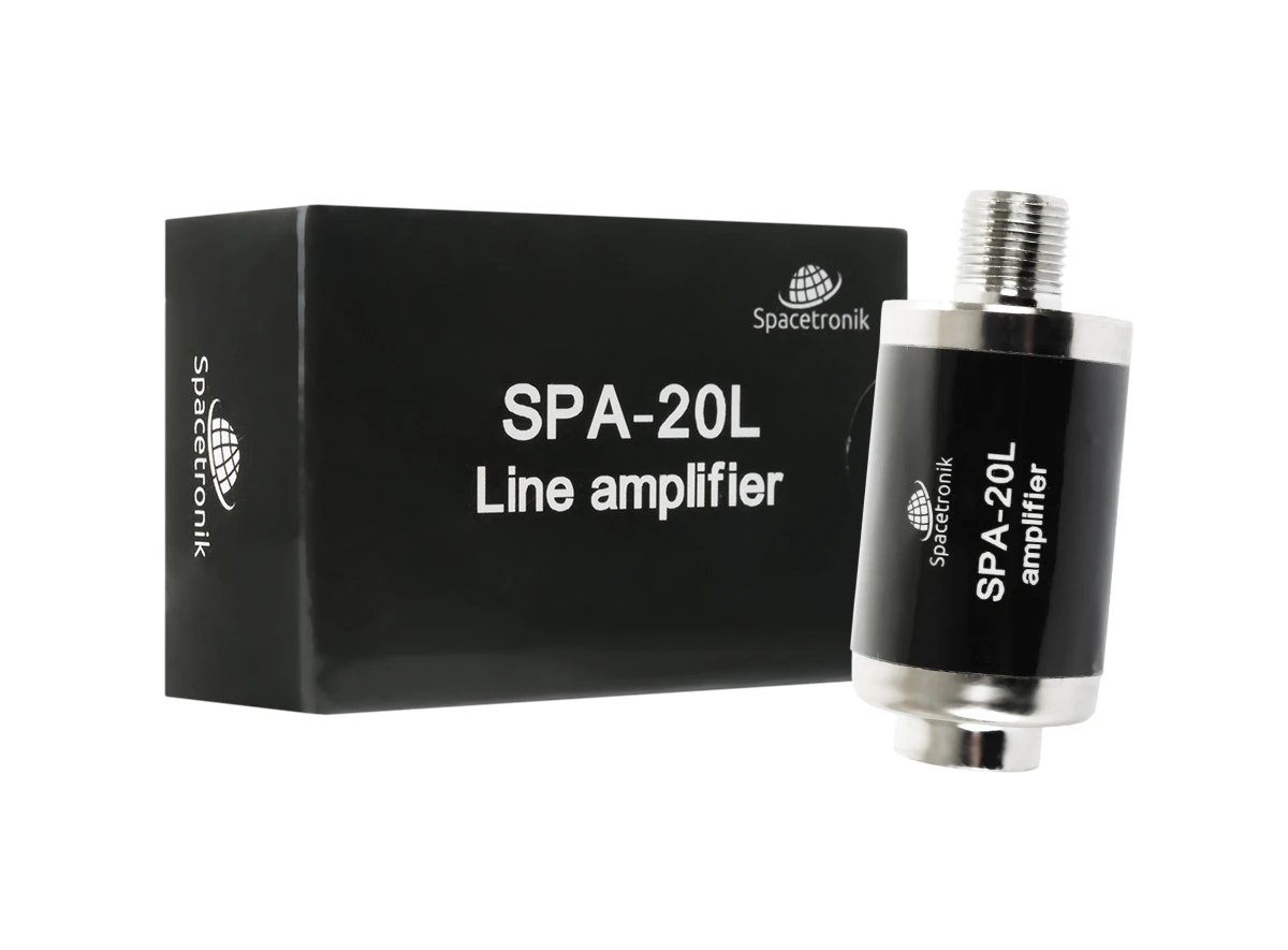  Linienantennenverstärker DVB-T2 12V  20dB Spacetronik SPA-20L