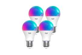 WiFi-LED-Birne RGB W4 E27 8W Yeelight Smart App 4er-Pack