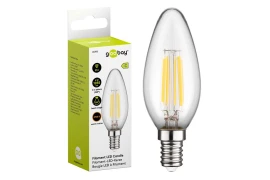 Żarówka LED z filamentem 6W gwint E14 ŚWIECZKA światło białe ciepłe 2700K Goobay