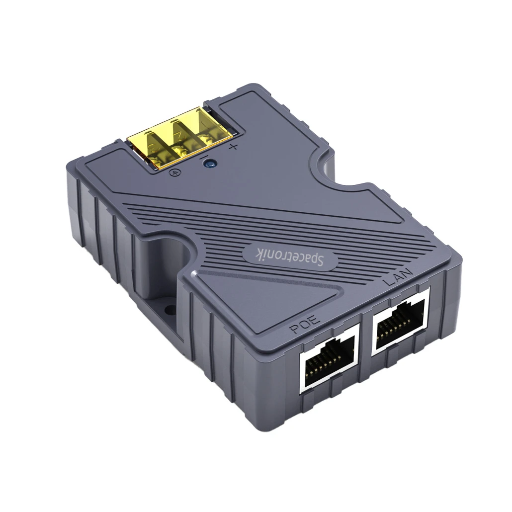 Injector PoE Starlink 48V 48V 150Mbps Spacetronik SP-LC31