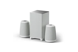 Homatics Sound & Sound 2.1 Lautsprecherset mit Bluetooth 5.0, Weiß