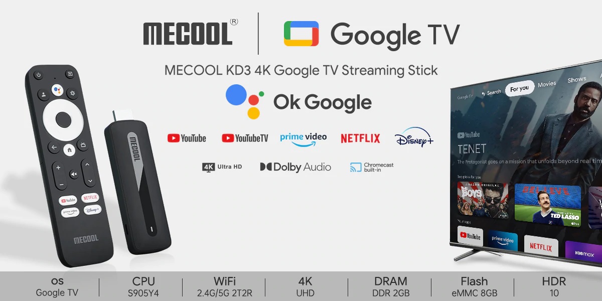Android TV BOX MECOOL KD3